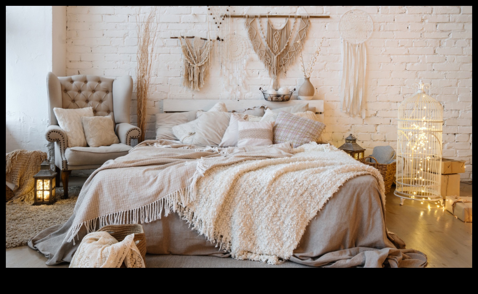 Как да създадете спалня, вдъхновена от бохемите