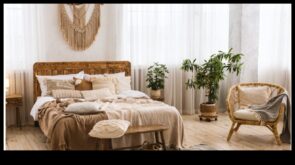 Бохо елегантен орнамент според спалня Информация за установяване според релаксиращо и привлекателно къща