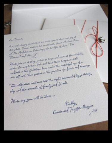 Любовни бележки. Креативно информация за експертиза според персонализирани покани