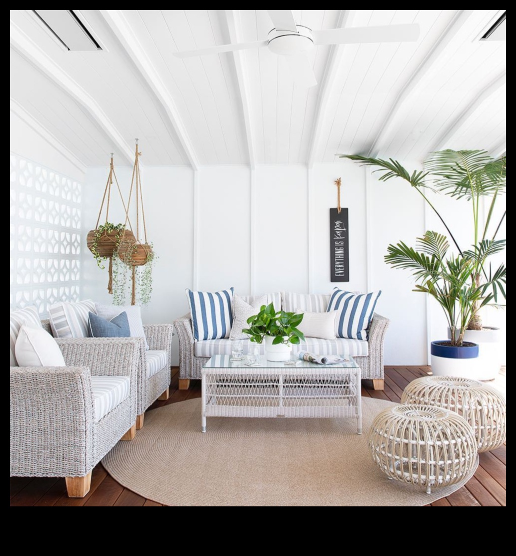 Как да използвам Wicker в Coastal Living Rooms за стилно докосване?