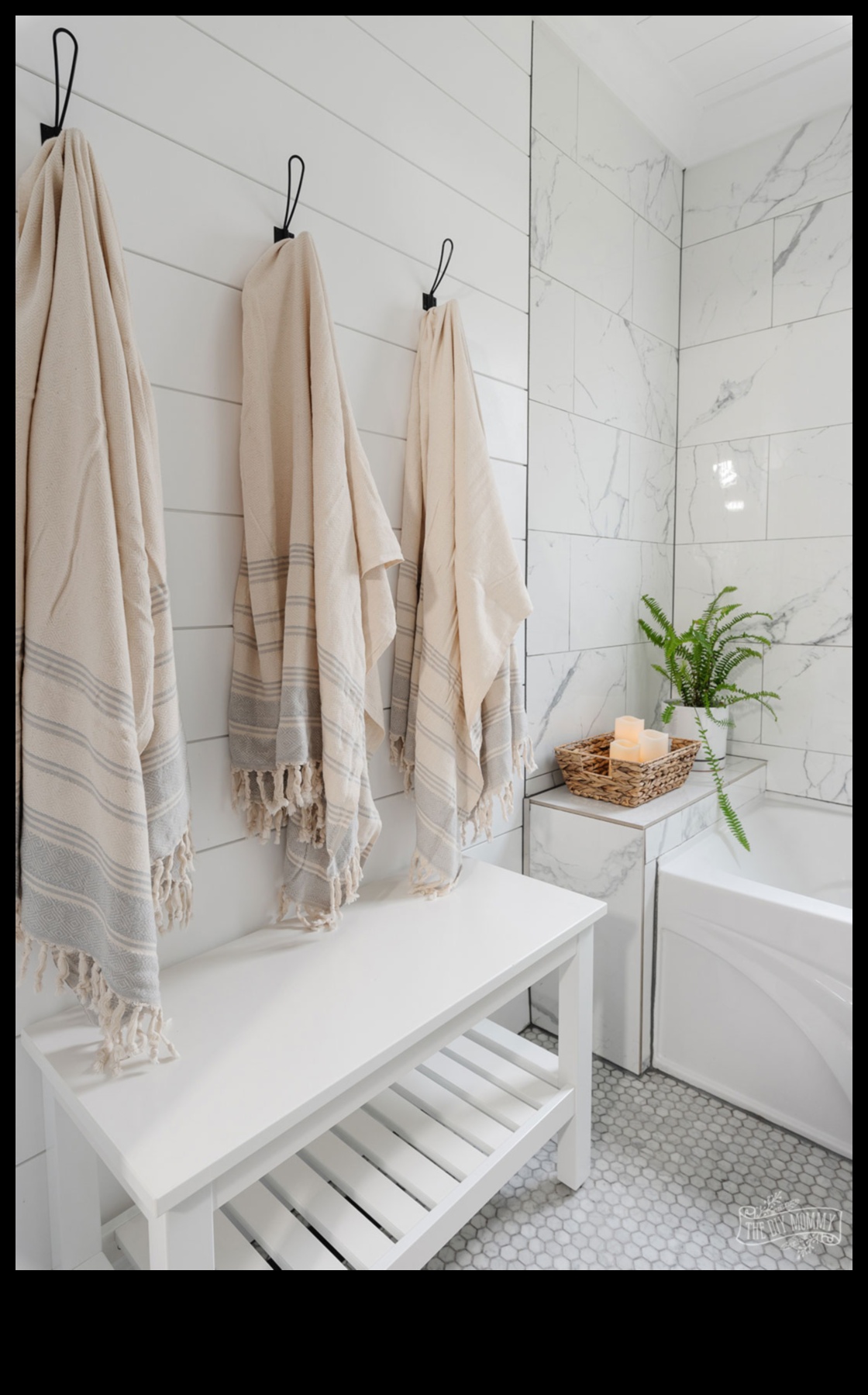 Крайбрежна декорация за баня за релаксиращо уединение