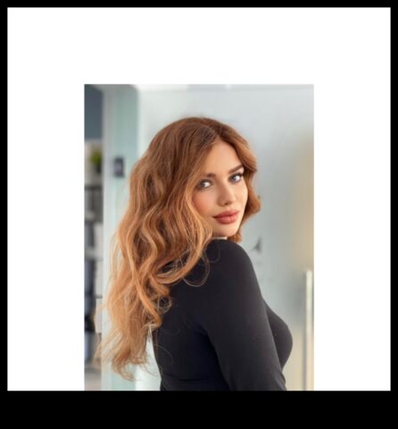 Balayage Bliss Продължения Повдигнете косата си със средна продължителност с цвят