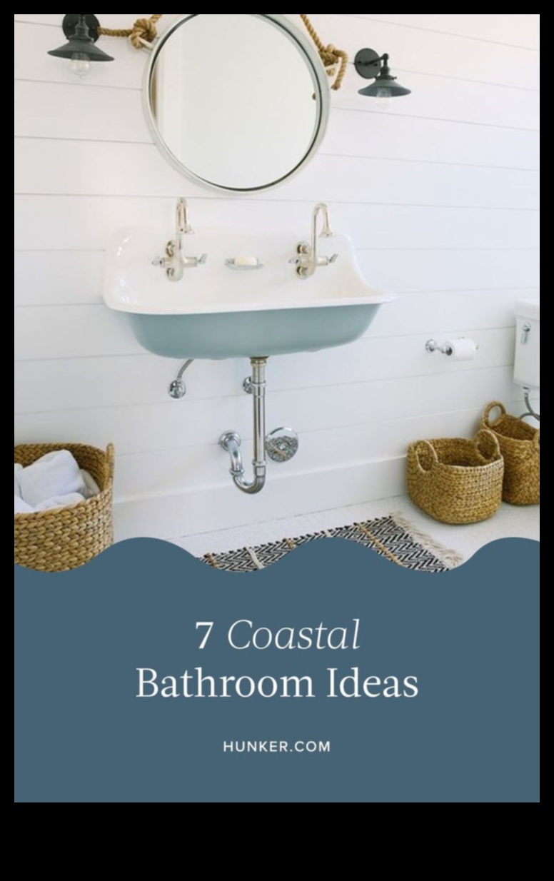 Как да декорирам крайбрежна баня за релаксиращо морско убежище?