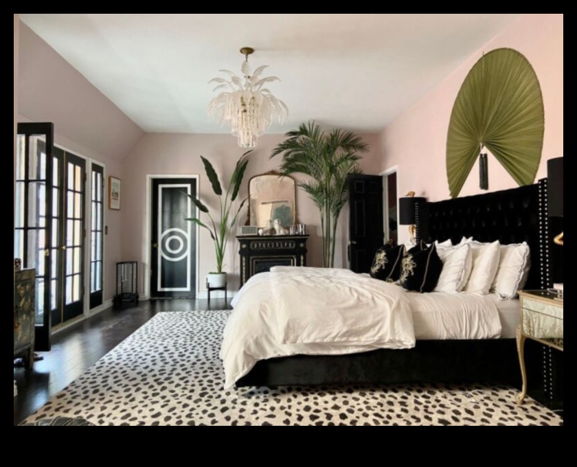 Холивуд Глам декор за спалня за лукс