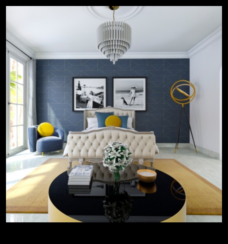 Холивуд Глам декор за спалня за лукс