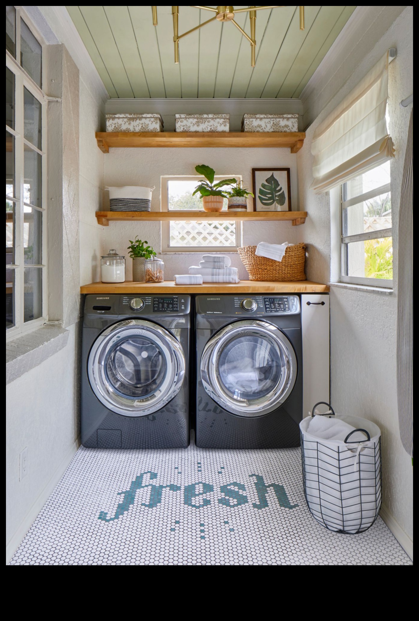 Съвети за стилен декор на перално помещение