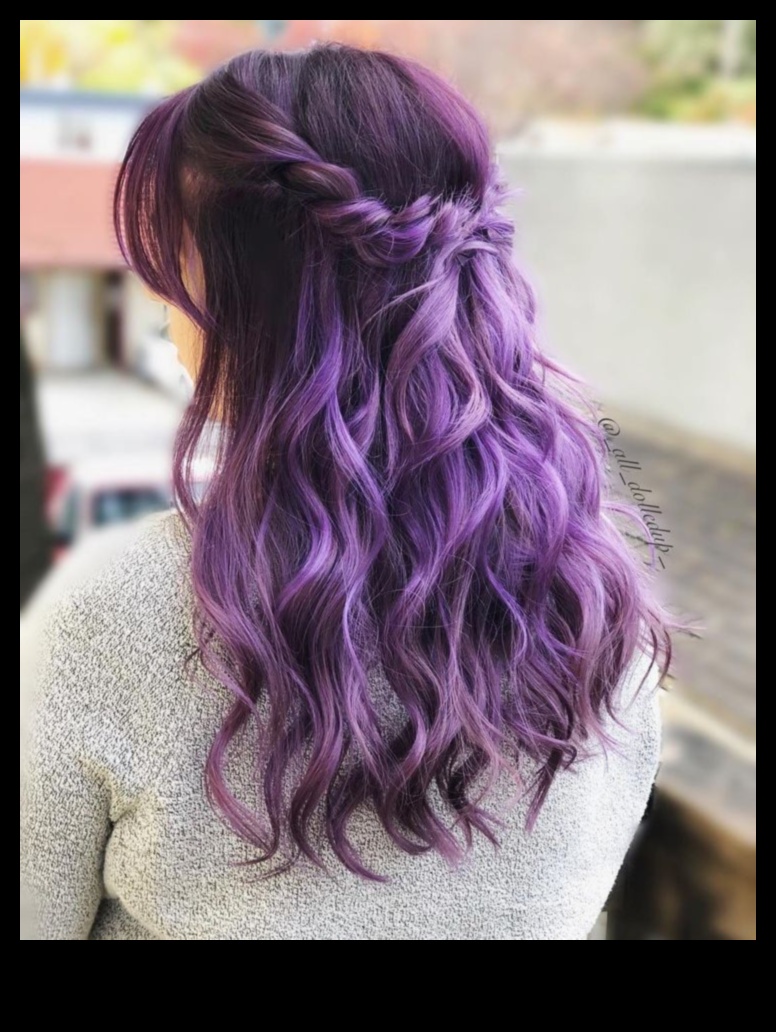 Velvet Violet: Идеи за луксозен лилав цвят на косата за Royal Vibes